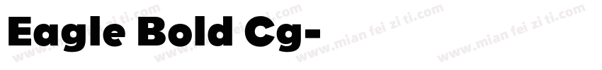 Eagle Bold Cg字体转换